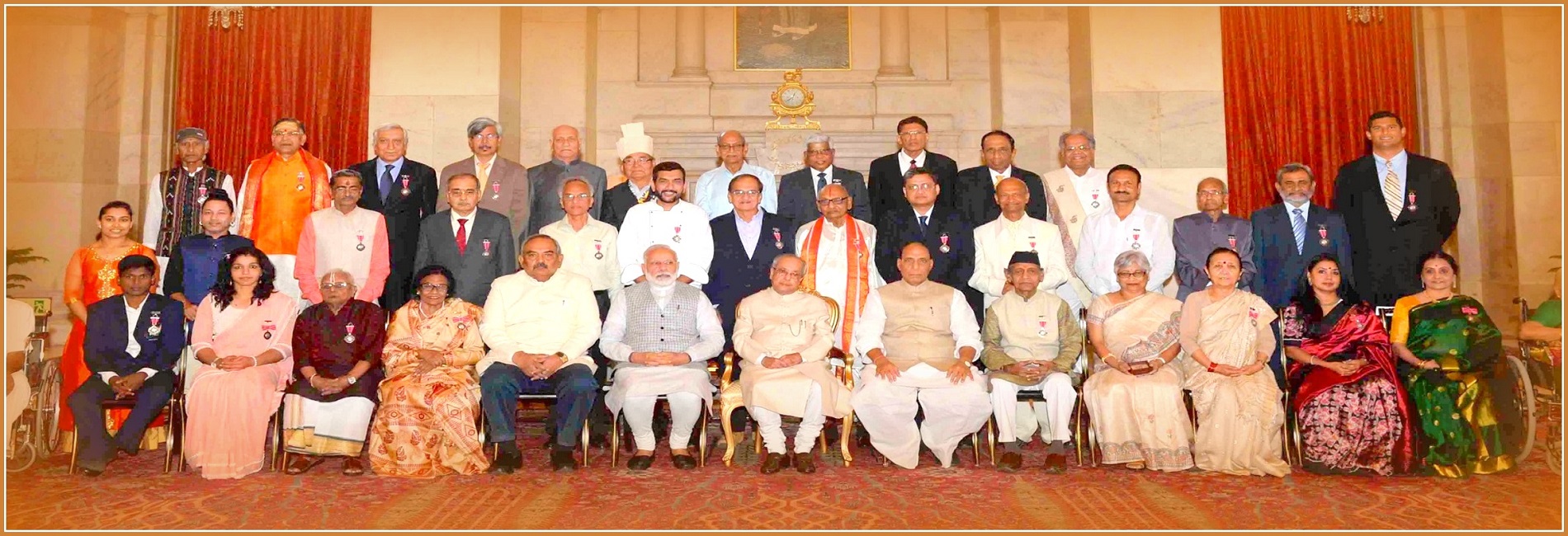 Padma Awardees 2017 With Prime Minister Narendra Modi And President Pranab Mukherjee